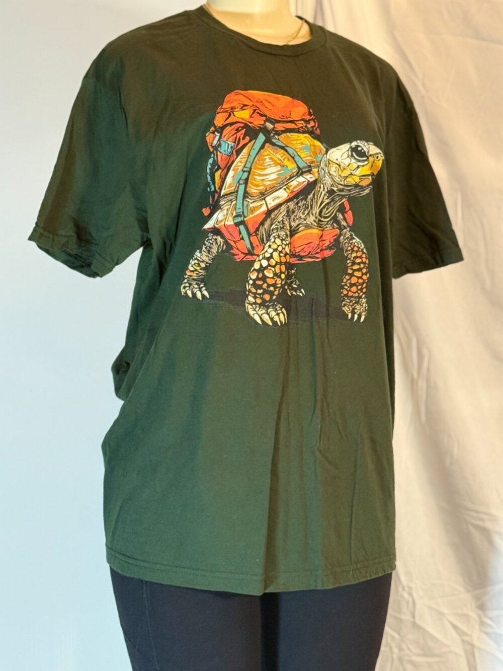TrailKeeper's Green Tortoise Tshirt Women's L